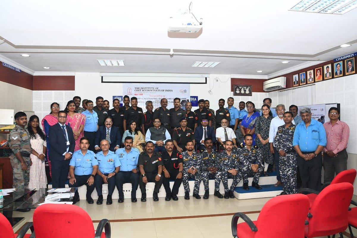 Inauguration of first batch of CAT Course under Directorate General Resettlement, Ministry of Defence, Govt. of India at SIRC of ICMAI on 13th September, 2023.