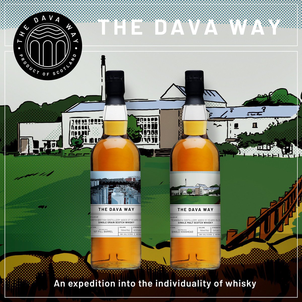 New Dava Way releases now available tinyurl.com/yb4xu96h
 
Teaninich 13 year old - a classic Highland malt with a cooking apples, doughy malt and a refreshing coastal zing
 
North British 27 year - a venerable, well-polished grain packed full of inviting patisserie notes