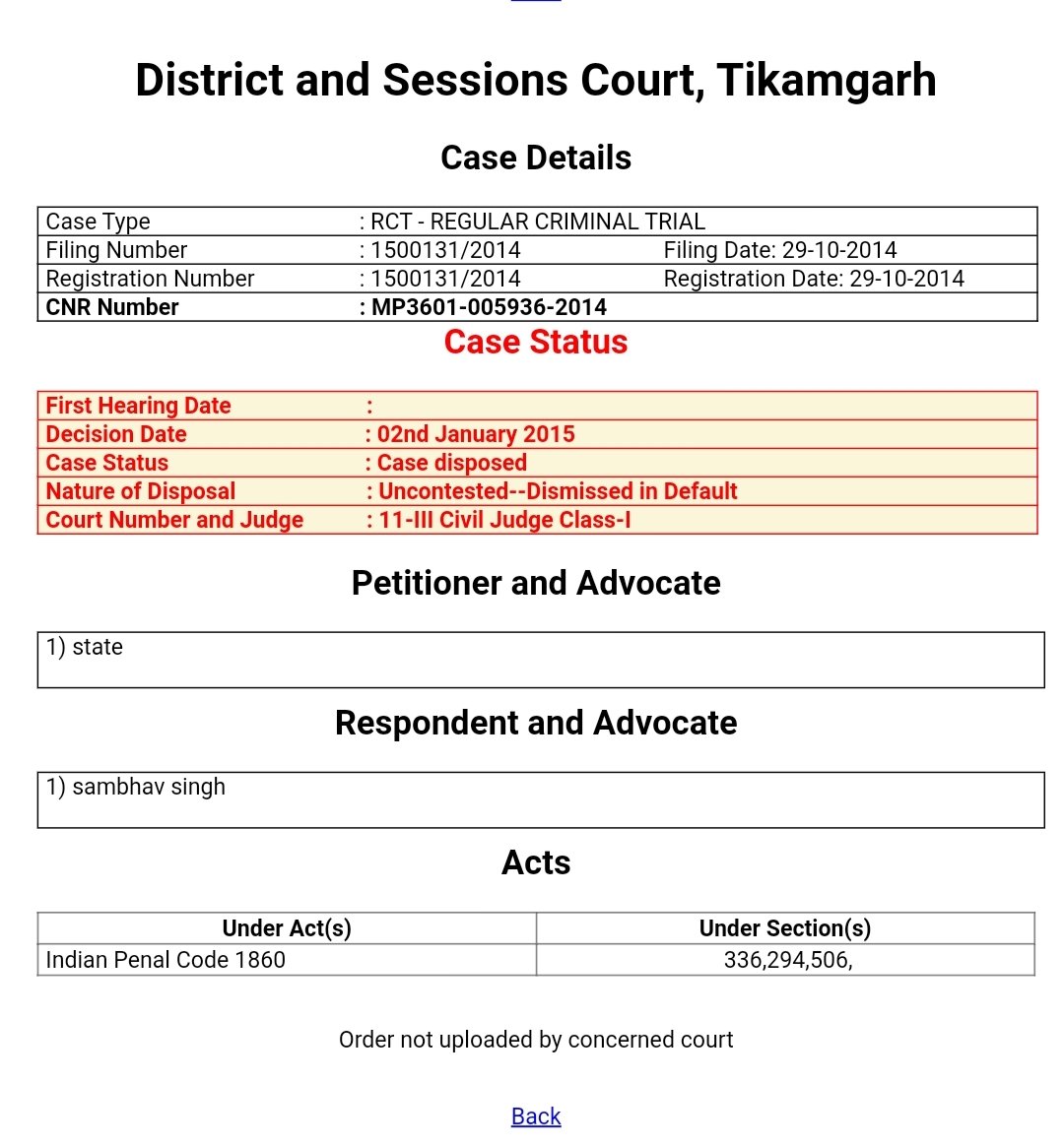 @IndiaPostOffice  post man Majna Sambhav Singh Thakur father Dilip Singh Thakur resident of Shivnagar Colony, Tikamgarh, written wrong information in the affidavit given to get the post of his post man,against this two serious 376ipc and POSCO Act in Tikamgarh Kotwali.