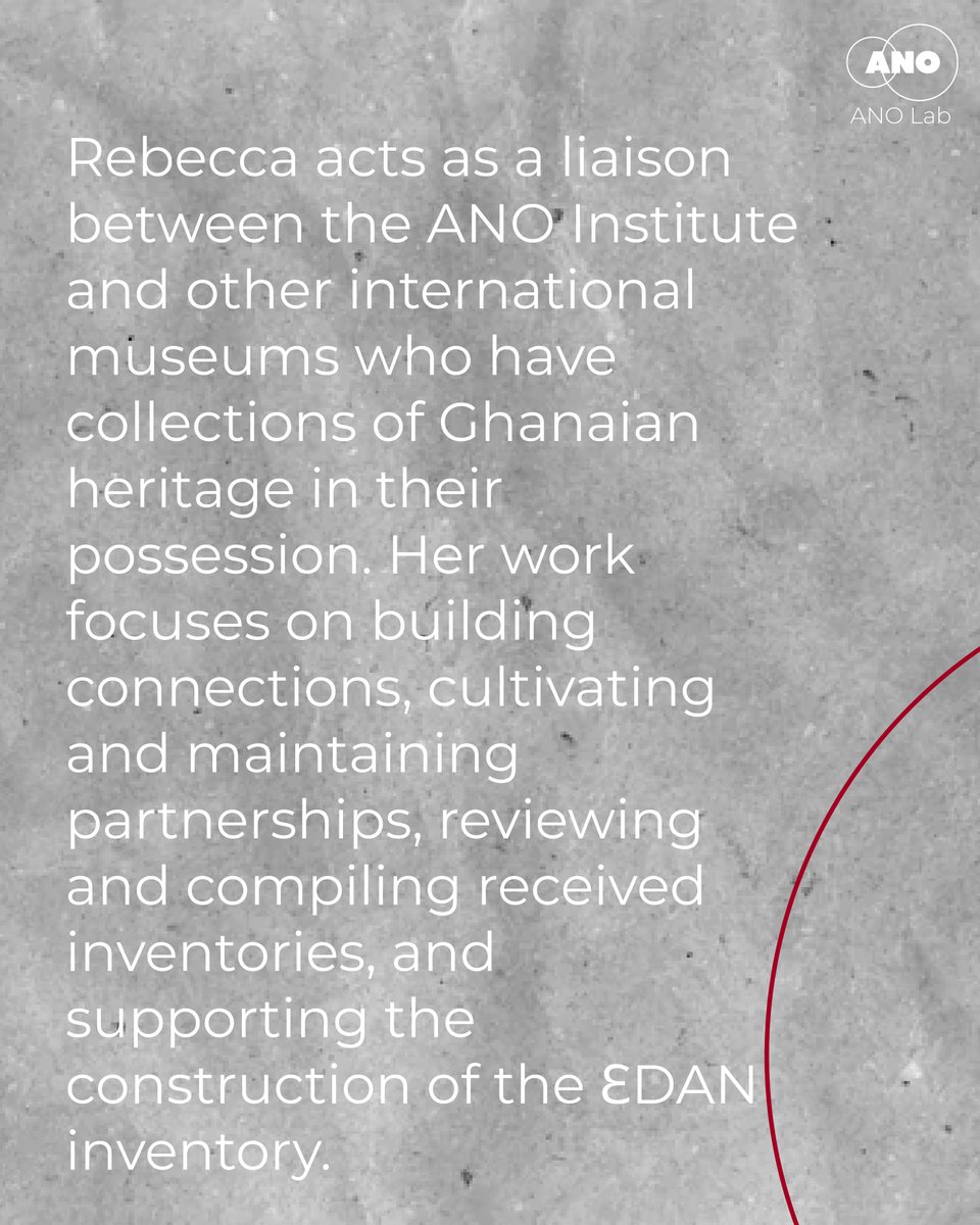 ANOghana's tweet photo. Meet our researcher, Rebecca, the first point of contact for our inventory project, ƐDAN! Read more about her and what led her to ANO on our Instagram and Facebook page. https://t.co/yiA6WcmirZ https://t.co/3oQTThKIej