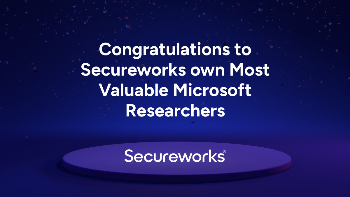 Secureworks (@secureworks) on Twitter photo 🎉Kudos to our brilliant quintet <a href="/DrAzureAD/">Dr. Nestori Syynimaa</a>, <a href="/SantasaloJoosua/">Joosua Santasalo</a>, <a href="/nullg0re/">Tony Gore</a>, <a href="/Adam_Logue/">Adam Logue</a>& <a href="/jared_mclaren/">Jared McLaren</a>! Named 2023's Most Valuable Researchers by <a href="/msftsecresponse/">Microsoft Security Response Center</a> 🏆.
Your dedication to uncovering #cyberthreats is inspiring. dell.to/3EBWNR6
#Secureworks #cybercrime 🎉Kudos to our brilliant quintet <a href="/DrAzureAD/">Dr. Nestori Syynimaa</a>, <a href="/SantasaloJoosua/">Joosua Santasalo</a>, <a href="/nullg0re/">Tony Gore</a>, <a href="/Adam_Logue/">Adam Logue</a>& <a href="/jared_mclaren/">Jared McLaren</a>! Named 2023's Most Valuable Researchers by <a href="/msftsecresponse/">Microsoft Security Response Center</a> 🏆.
Your dedication to uncovering #cyberthreats is inspiring. dell.to/3EBWNR6
#Secureworks #cybercrime