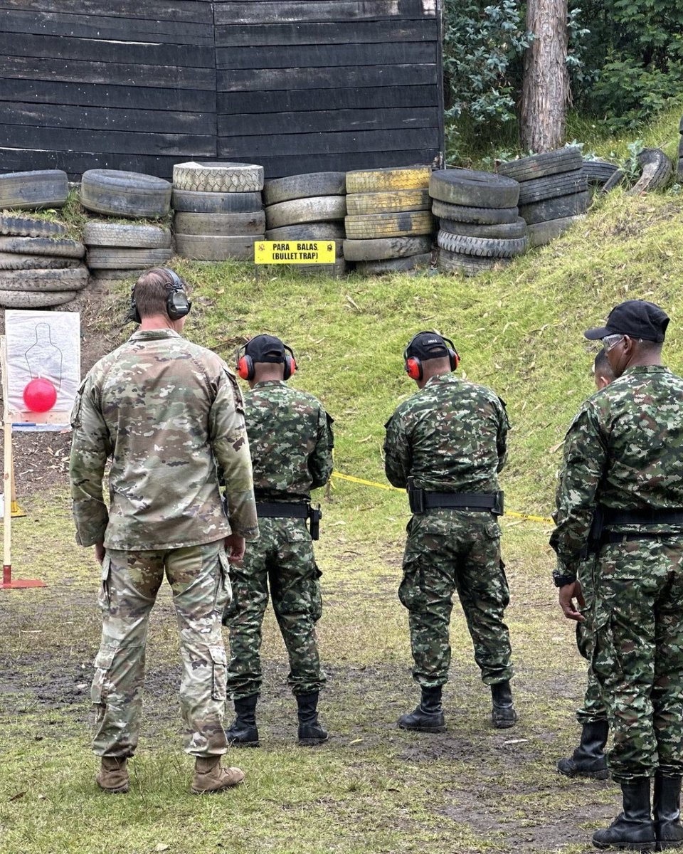 In #Colombia, @1st_SFAB advisors work alongside security force partners to bolster their small arms marksmanship capabilities. #Readiness #BeAllYouCanBe #StrongerTogether #Soldiers @armysfabs @USArmy