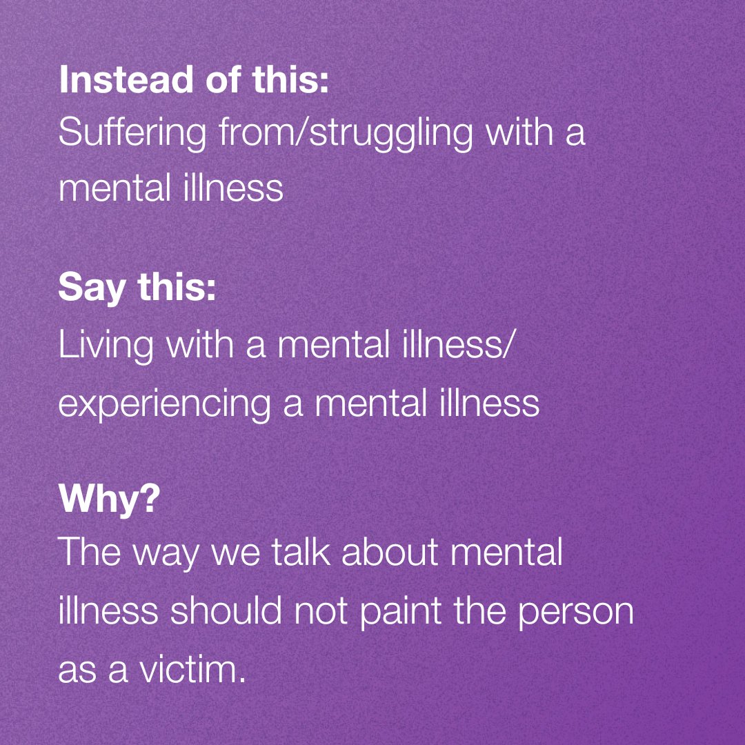 camhfoundation's tweet photo. As our knowledge of suicide evolves, the way we talk about it should evolve as well.

CAMH’s Language Guidelines can help you have open conversations. 

View the Words Matter language guide at: 
https://t.co/7U1Aa8dUXN

#MentalHealthIsHealth https://t.co/weaxigEh2t