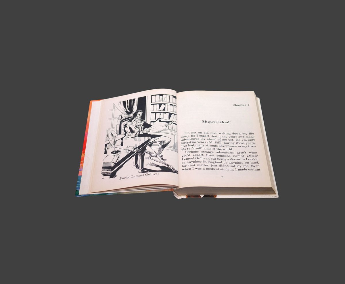 G97816960Girl's tweet photo. Gulliver's Travels. Great Illustrated Classics hardcover book. Baronet Books USA. https://t.co/WBi2UWiNMs via @Etsy #BuyfromGroovy #antiqueshop #vintagebook #childrensbook #kidlit #bedtimestories #GulliversTravels #classickidlit #GreatIllustratedClassics #EtsySellers https://t.co/M5Ic2S7Efh
