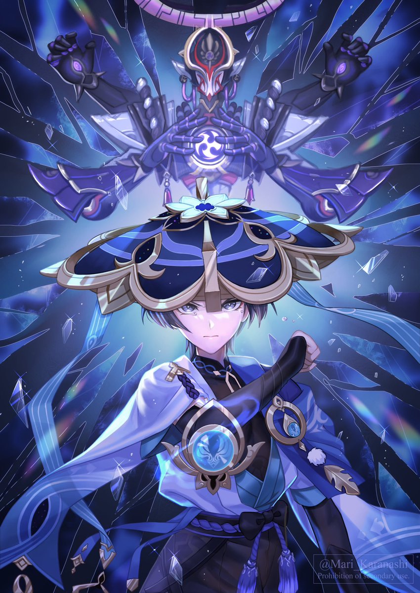 ウェンティ(原神) 「#私の作品知ってもらえたら幸せの極み原神メインに色々描いてます 」|カラナシ マリのイラスト