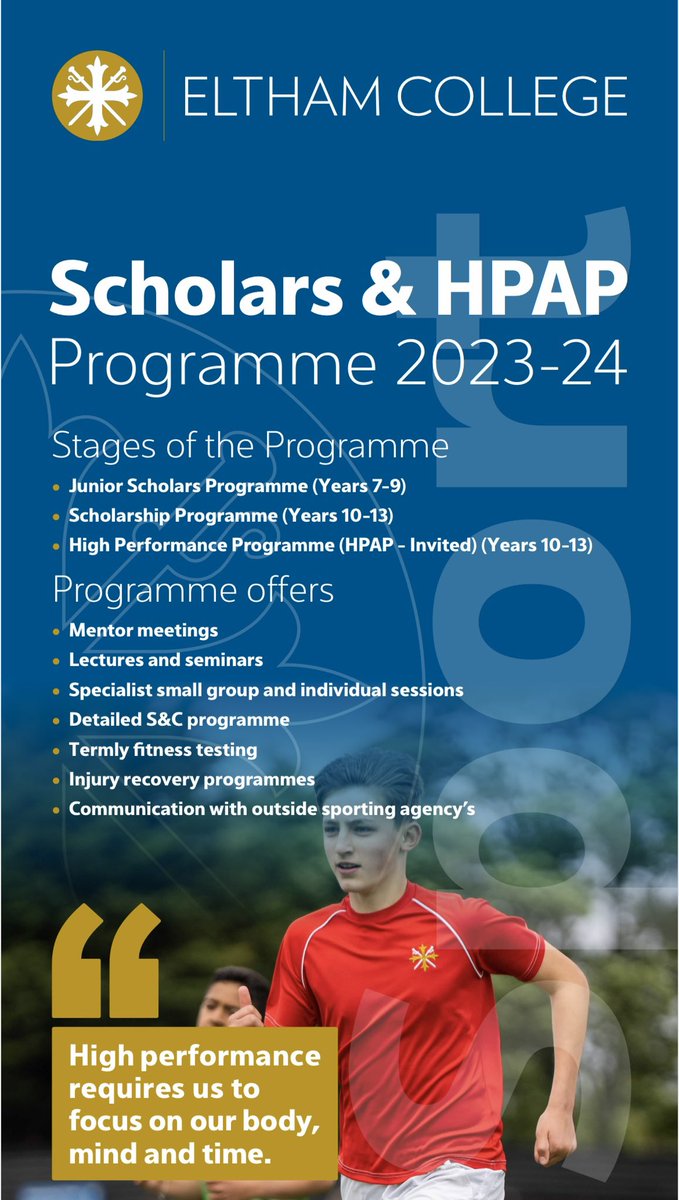 ElthamHpap's tweet photo. Looking forward to another successful year of developing our top Athletes.

Eltham College now has over 50 students training &amp; playing at Elite Sporting Pathways. 

Our aim is to provide support, guidance &amp; direction for all our current &amp; future Elite Athletes. @ElthamSport https://t.co/hZc1o33D0M
