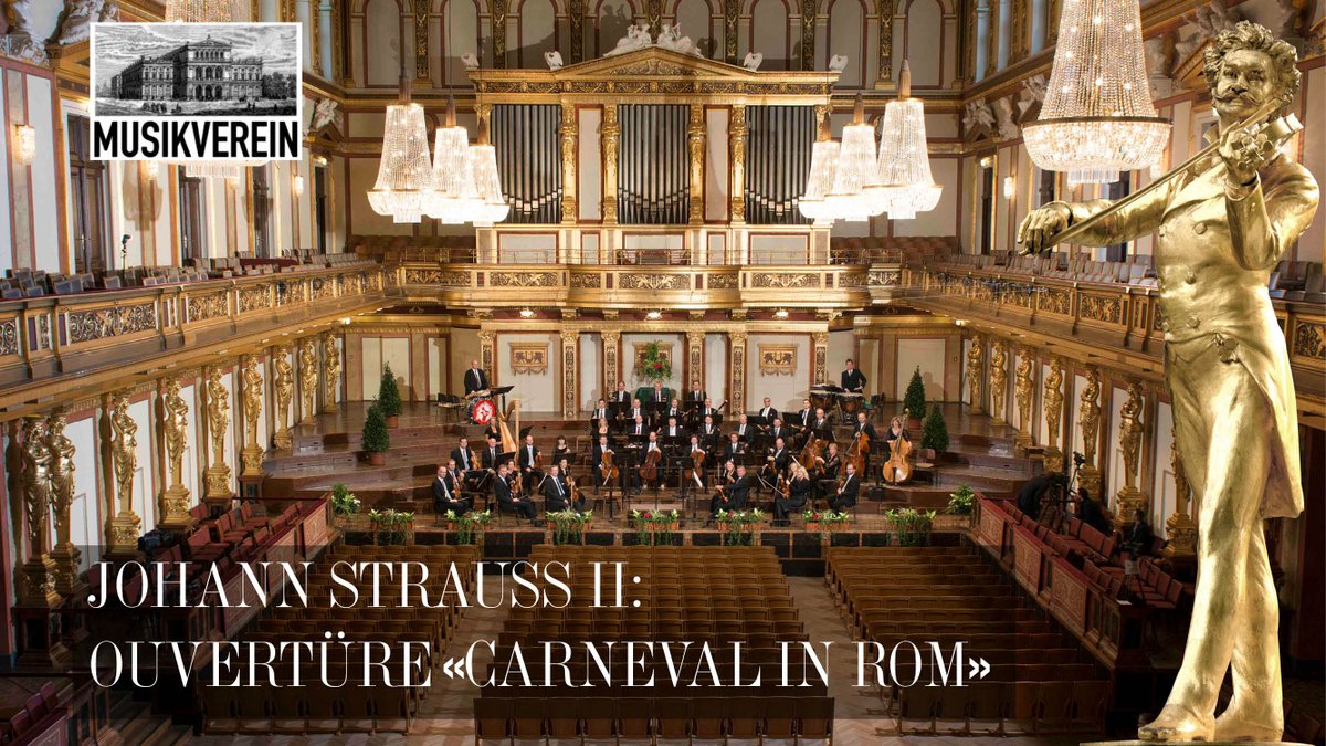 📣 NEW VIDEO-RELEASE 📣 
♫♪🎻  Johann Strauss II: Ouvertüre zur Operette «Carneval in Rom»  | Musikverein Wien | WJSO_at ♪ ♫
🎬 Youtube: youtu.be/ySZwlxWqrAM  

Alfred Eschwé, Dirigent  
Wiener Johann Strauss Orchester

#music #live #musikverein