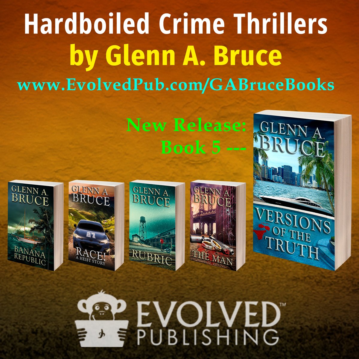 EvolvedPub's tweet photo. And we just keep on rollin', cuz we love #NewRelease #books. VERSIONS OF THE TRUTH by @GlennArdenBruce is his 5th #hardboiled #crimethriller #crimefiction book with us. #ebook available now, #paperback coming soon.
#VersionsOfTheTruth
For more: https://t.co/RECtY15RBJ https://t.co/uCmsgq4k5t