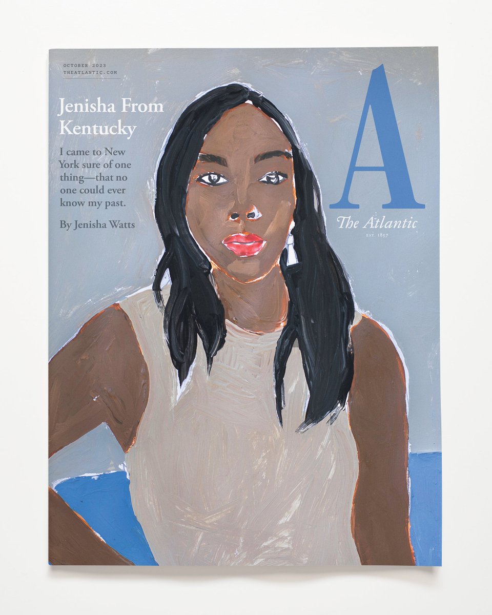 When <a href="/JenishaWatts/">Jenisha Watts</a> moved to New York to pursue journalism, she hid her past. For <a href="/TheAtlantic/">The Atlantic</a>’s October 2023 cover story, she writes about her tumultuous childhood in Kentucky, and the freedom that writing offered her: theatln.tc/qjj3IvnX