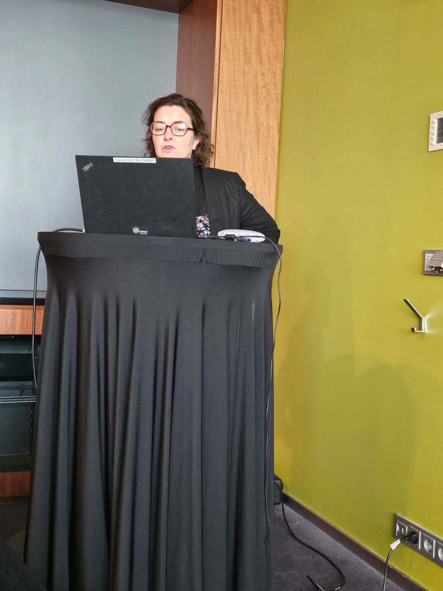 Fionnuala Spazzi presenting a paper on Perpetrators and Best Practice, part of one of the many parallel sessions at the #ECDV2023.