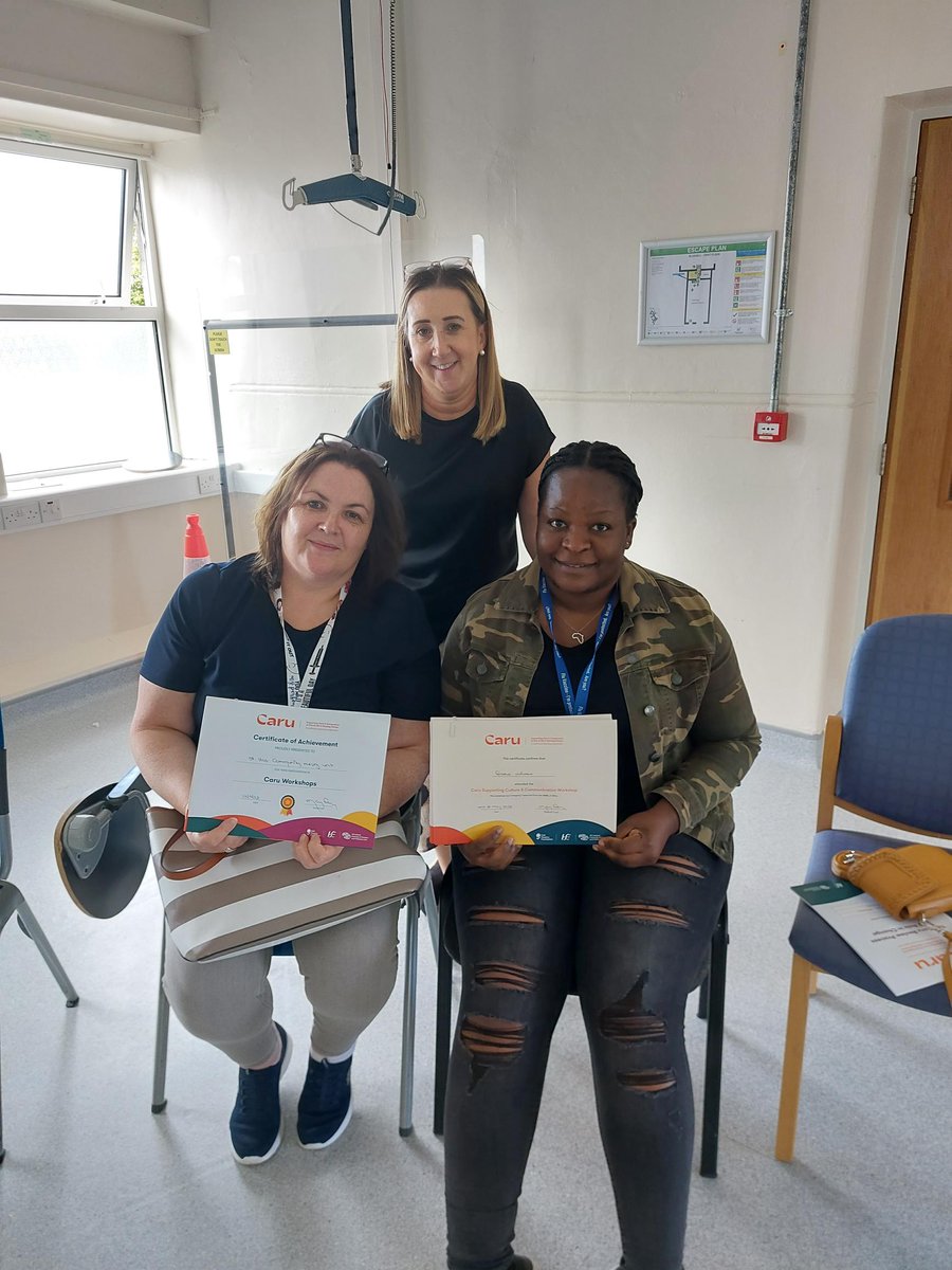 Nursing home staff are required to complete 4 workshops in the Caru Programme. Today, regional lead for CHO 3, Mary Fahy, completed the first round of workshop 4 in Limerick. Well done guys! 👏

Read more about Caru:
caru.ie/about/

<a href="/HSELive/">HSE Ireland</a> <a href="/AIIHPC/">All Ireland Institute of Hospice & Palliative Care</a> <a href="/IrishHospice/">Irish Hospice Foundation</a>