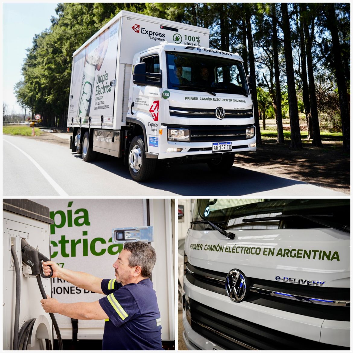 Muy contentos de haber entregado una unidad del e-Delivery, el primer camión 100% eléctrico de nuestra división de VW Camiones y Buses, a Express Logística, operador de Cervecería y Maltería Quilmes. Un hito importante en el camino hacia la electrificación.