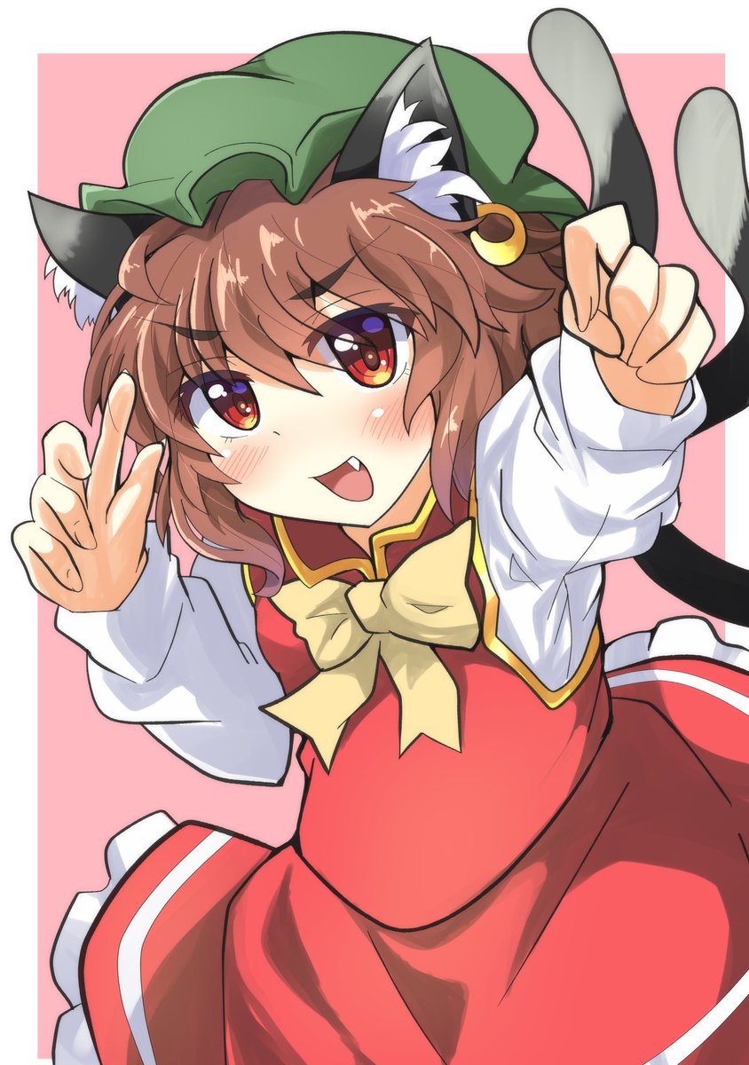 橙(東方プロジェクト) 「橙描いたからみて#東方Project 」|🥥ココナッツゲロ🐸のイラスト