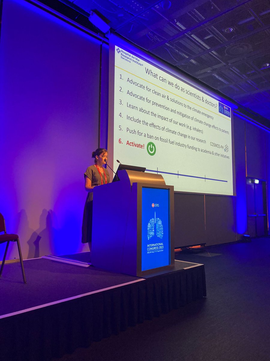 Well, this has been probably the best #ERSCongress ever 🤗 Great sessions, interaction, friendships & I got to talk about 2 of my biggest passions: #PulmonaryHypertension in #LungDisease & the #ClimateEmergency Thank you so much to the organisers 4 inviting me & see u in Vienna!