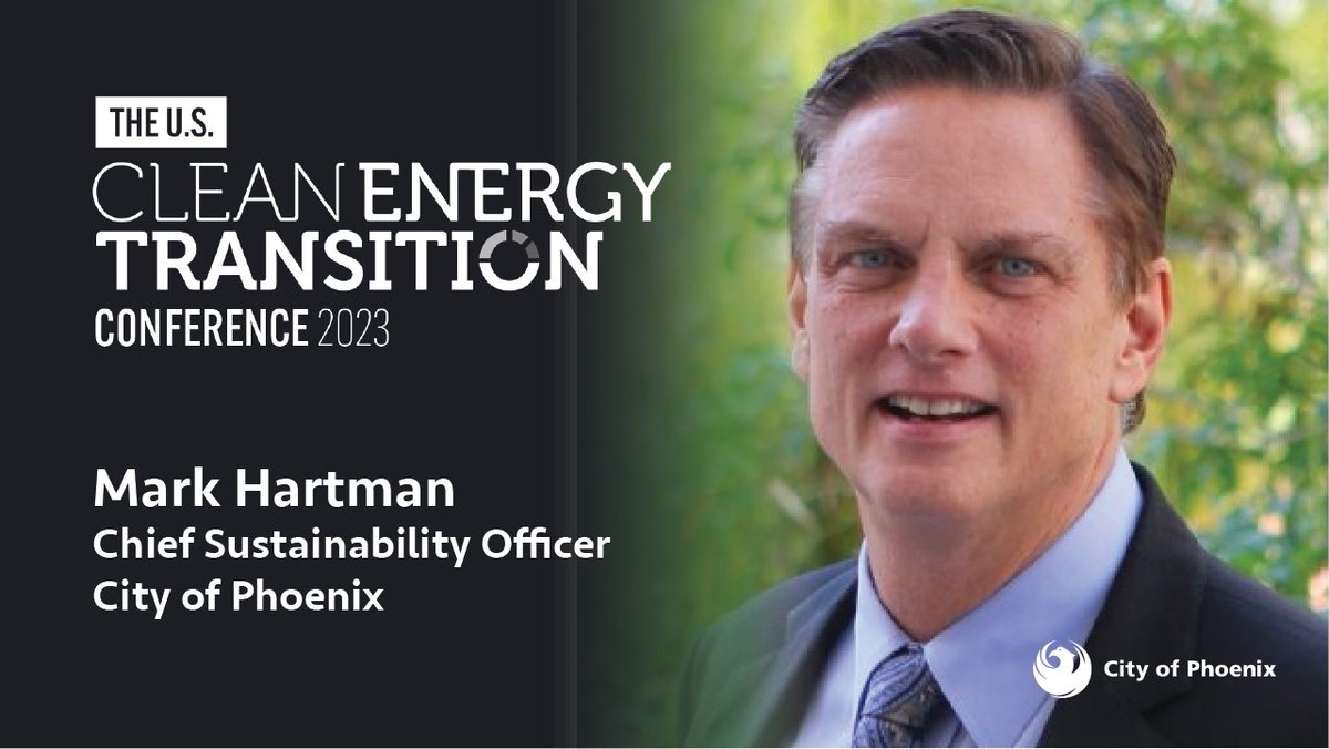 The Tech for Climate Action Event Series (@motiscoevents) on Twitter photo Thank you to Mark Hartman, Chief Sustainability Officer at <a href="/cityofphoenixAZ/">City of Phoenix, AZ</a>, who is confirmed to speak at The U.S. #CleanEnergyTransition Conf - lnkd.in/eN5TxuQx
📆 November 14
📍 The National Press Club, Washington, D.C.
#sustainability #cleanenergy #energytransition Thank you to Mark Hartman, Chief Sustainability Officer at <a href="/cityofphoenixAZ/">City of Phoenix, AZ</a>, who is confirmed to speak at The U.S. #CleanEnergyTransition Conf - lnkd.in/eN5TxuQx
📆 November 14
📍 The National Press Club, Washington, D.C.
#sustainability #cleanenergy #energytransition