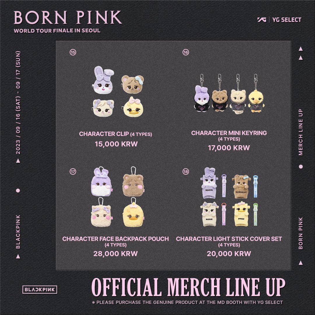 BLACKPINK BORN PINK - FINALE IN SOUL CONCERT MD PASABUY 

~ Will secure via offline purchase
~ Cant be bought online! Offline only 
~ Price varies per items
~ DM <a href="/tobenclaims/">Toben Claims & Pahanap</a> / email to avail