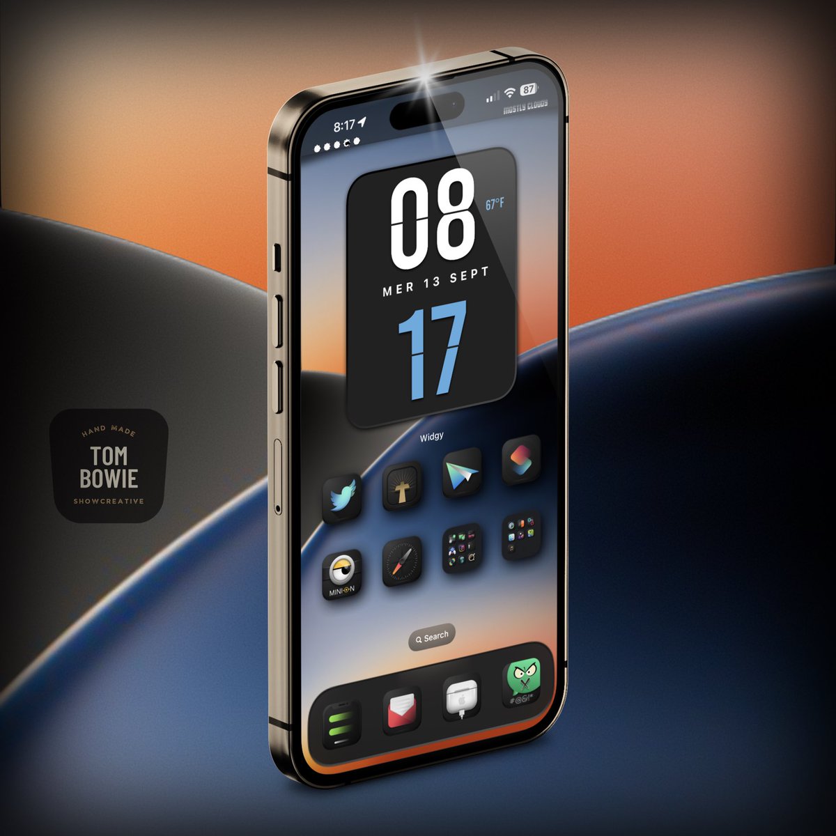 tombowie's tweet image. #iOS166 #iPhone14PM #NoJailBreak 
Icons #Etheral @bulldog5278
Overlay @bulldog5278 
Widget - @TeboulDavid1
StatusBar - #ShowBoardAlpha
Wall - @jianoliu 
#ShowLive #screenshotSL #SmartWallpaperArt @SeanKly