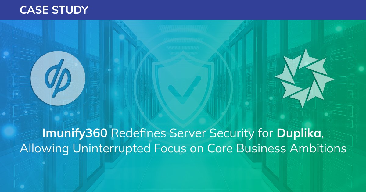 Discover how <a href="/Duplika/">Duplika</a>, a hosting provider with 18+ years of dedication, tackled cyber threats with Imunify360. From blocked IPs to hacked sites, their journey highlights the impact of server security. Read their story: hubs.ly/Q0223TN30🔒🛡️ #Cybersecurity #Imunify360"