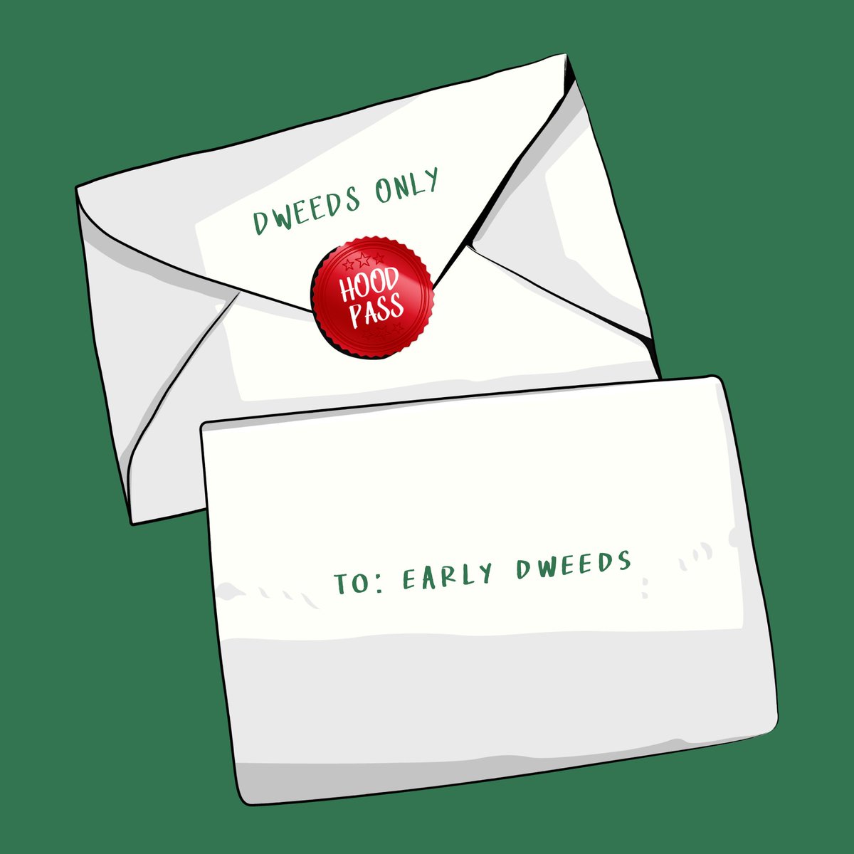 DweedsNFT's tweet photo. Want this in your DM?

A personalized Hoodlist invitation with your name on it😎

✅ Like & Repost 
✅ Tag 3 $INJ Dweeds

Let's see who's getting lucky 👀
