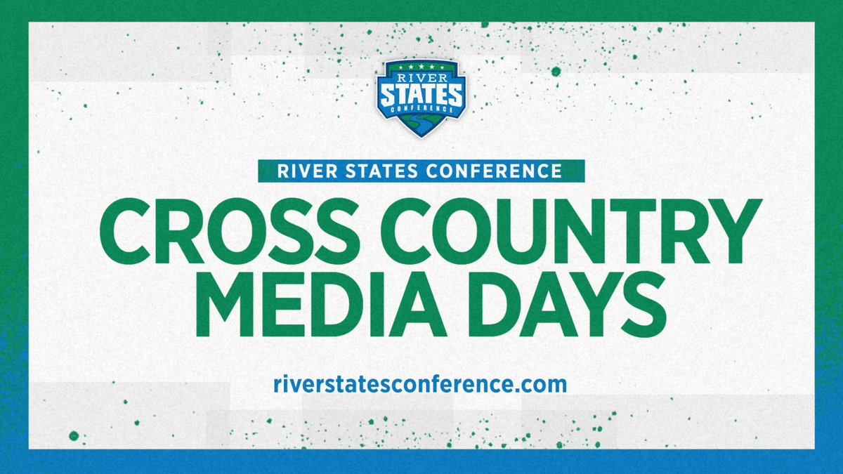 RiverStatesConf's tweet photo. #RSC Cross Country Media Day is today! Wednesday, Sept. 13 at https://t.co/2ZX9gSjxm9
Stay tuned for video interviews with Head Coaches & Student-Athletes from all 26 #RSC M+W Cross Country teams
#RSCXC #NAIA https://t.co/D82EpUcjUY