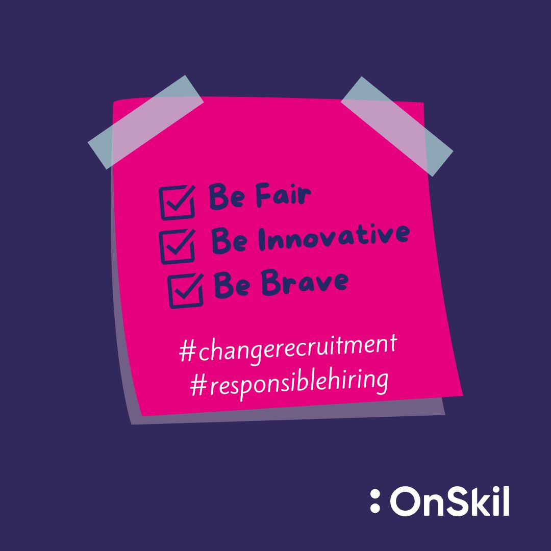 We are working hard to ensure hiring practices are kept fair and dynamic.  

At OnSkil, we provide real-time matching and instant candidate qualification, giving you greater relevancy in no time!  No more waiting for answers!

#OnSkil  #responsiblehiring #EDI #ITHiring #ITJobs