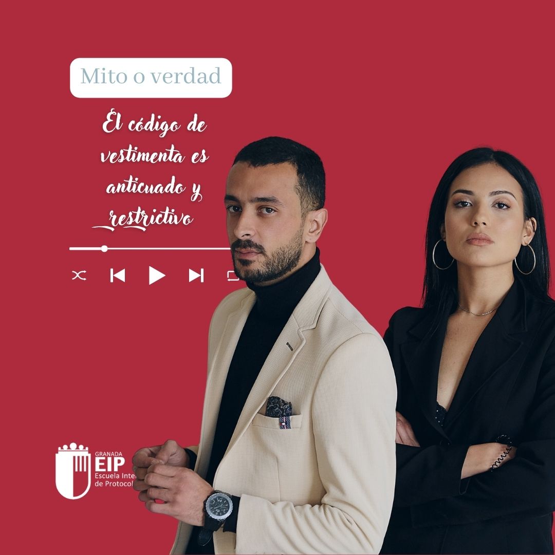 🔮 Mito o Verdad: El Dress Code
Mito: El código de vestimenta es anticuado y restrictivo.
Verdad: Seguir el dress code correcto demuestra respeto y comprensión del evento y su contexto cultural. #MitoYVerdad #DressCode