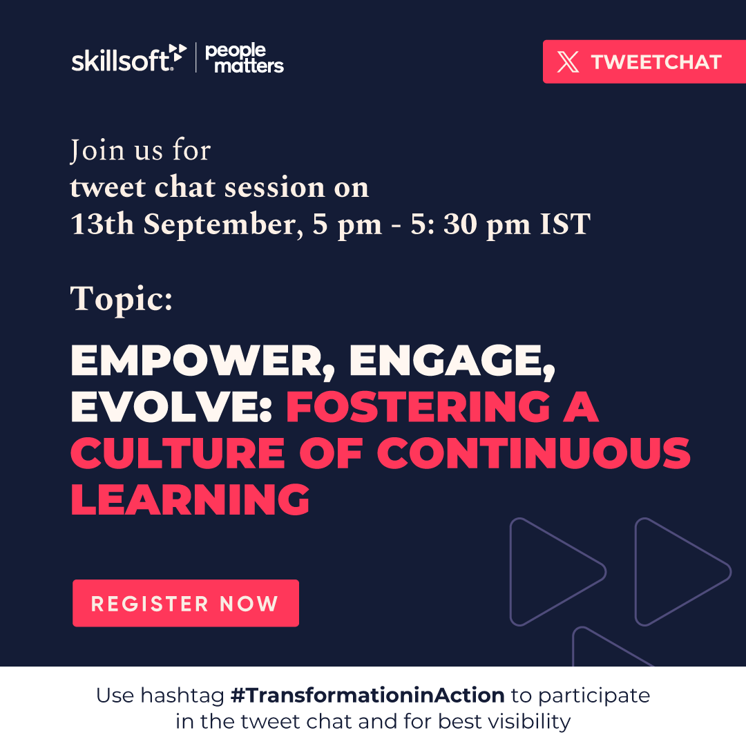 I am excited to invite you all to participate in the Transformation in Action week's exclusive tweet chat on Twitter / X platform. Join me as we get answers to some of the most pertaining questions on the topic 'Empower, Engage, Evolve: Fostering a Culture of Continuous