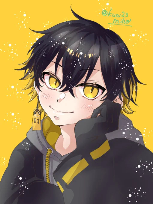 引越し荷造り合間のお絵描き(*^^*) #封魔絵 #夜十神封魔