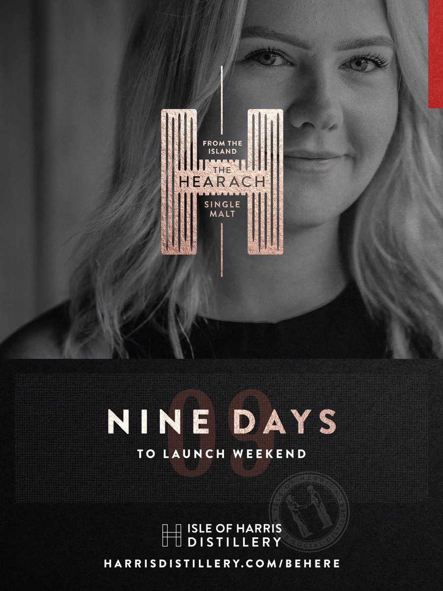 9 Days. 

harrisdistillery.com/behere