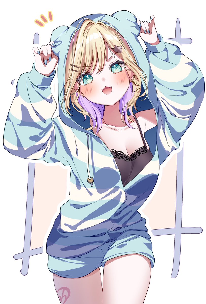 が、がお〜〜！………っ/// #963art #胡桃のあ新衣装