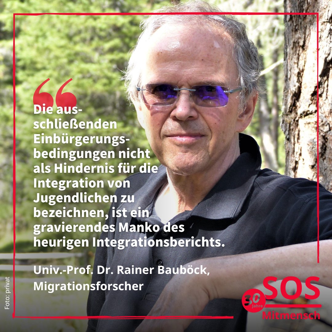 sosmitmensch's tweet photo. Das Einbürgerungskapitel im #Integrationsbericht der Bundesregierung ist drastisch geschrumpft. Der Migrationsforscher &amp; Vorsitzende des @GlobalCIT_EUI Univ.-Prof. Dr. Rainer Bauböck @EUI_EU kritisiert diese Leerstelle: https://t.co/XqD60E6oqn https://t.co/ALoVUBXO7L