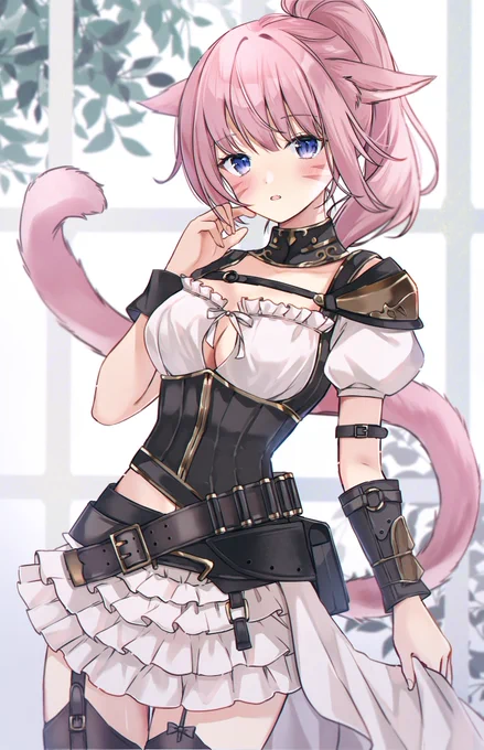 オピオタウロス・ミコッテちゃん  Commission for @/enju_kiitos  #FF14 #skeb