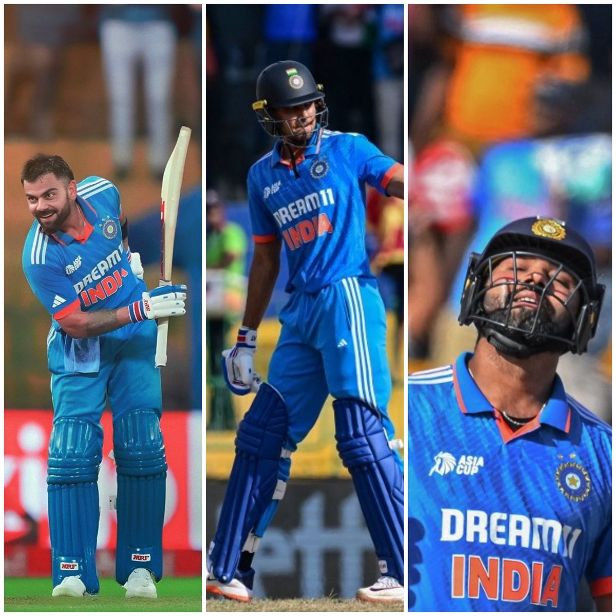 - Shubman Gill at No.2.
- Virat Kohli at No.8.
- Rohit Sharma at No.9.

- India only team with 3 batters in the Top 10 of ODI Ranking.