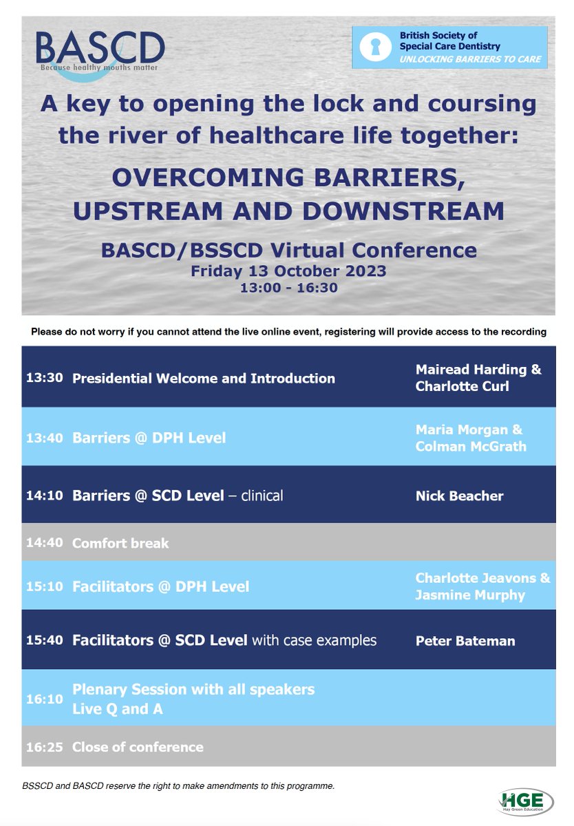 bascd_uk's tweet photo. 📚 Expand your knowledge and skills in Special Care Dentistry. This event offers 2.5 CPD hours and addresses critical topics like common risk factors approaches and overcoming barriers to oral health improvement. Save the date! #DentalEducation
https://t.co/MOIHoiU1wV https://t.co/vZP0Q9b5RY