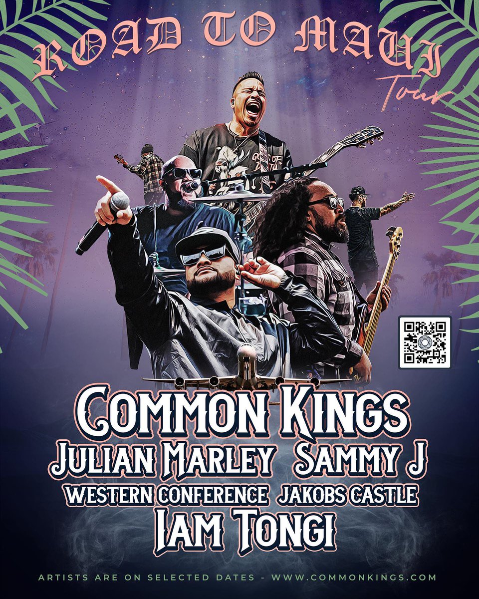 Julian Marley (@julianmarley) on Twitter photo 🚨Announcement🚨
I will be joining the <a href="/commonkings/">Common Kings</a> on their #Roadtomaui tour
Sep 20 Salt Lake City, UT Granary Live
Sep 21 Denver, CO Fillmore Auditorium
Sep 22 Wichita, KS WAVE
Sep 23 St. Louis, MO The Big Top
Sep 26 Minneapolis, MN Uptown Theater
Sep 27 Chicago, IL Thalia Hall 🚨Announcement🚨
I will be joining the <a href="/commonkings/">Common Kings</a> on their #Roadtomaui tour
Sep 20 Salt Lake City, UT Granary Live
Sep 21 Denver, CO Fillmore Auditorium
Sep 22 Wichita, KS WAVE
Sep 23 St. Louis, MO The Big Top
Sep 26 Minneapolis, MN Uptown Theater
Sep 27 Chicago, IL Thalia Hall