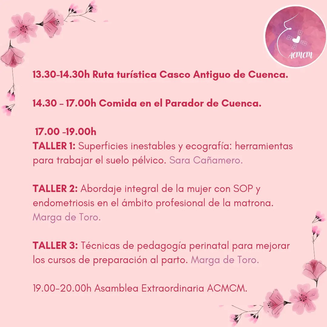 MatronasACMCM's tweet photo. Programa formativo https://t.co/k55Q73oe0B