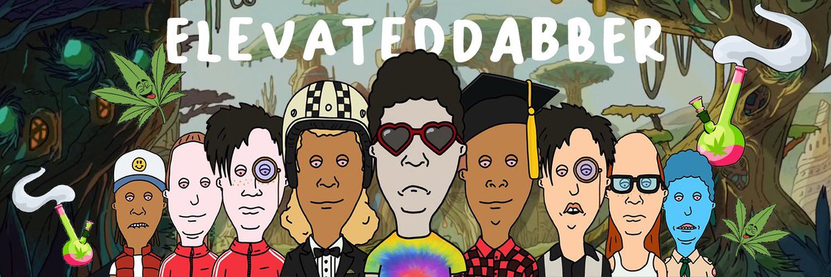 elevateddabber's tweet photo. Huge shoutout to @bear__artist for this amazing Stoned Dorkz banner he made for me!

ALL of these Stoned #Dorkz are mine, even the one in the front whose hiding it https://t.co/A2dPXetcER
