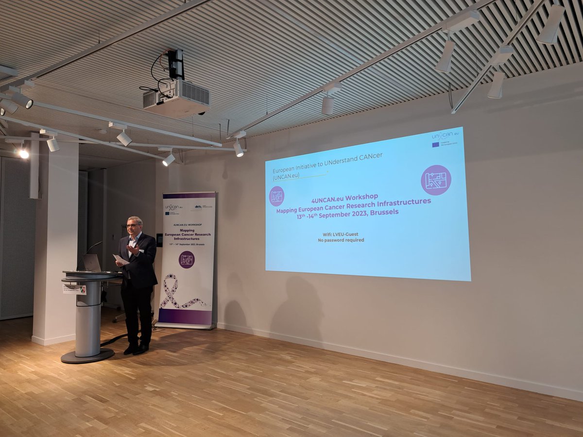 uncan_eu's tweet photo. 🌍 The #UNCAN Workshop on Mapping European Cancer Research Infrastructures has started!🧬🔬
📅 Dates: 13th - 14th September 2023
📍 Location: Brussels 🇧🇪
Let's unite for a brighter future in cancer research! 🌟💪 #4UNCANEU #CancerResearch #Brussels2023 https://t.co/26QVOCNT0I