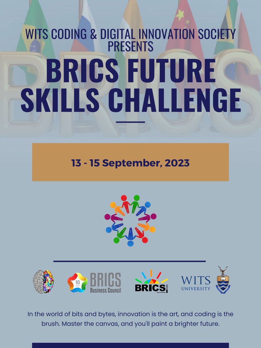 It is our responsibility as the best University in Africa to contribute to such prestigious events like the BRICS future skills challenge, add inputs to the event and also give feedback to our student population on what was said at the event.
#coding #wits #brics #Innovation