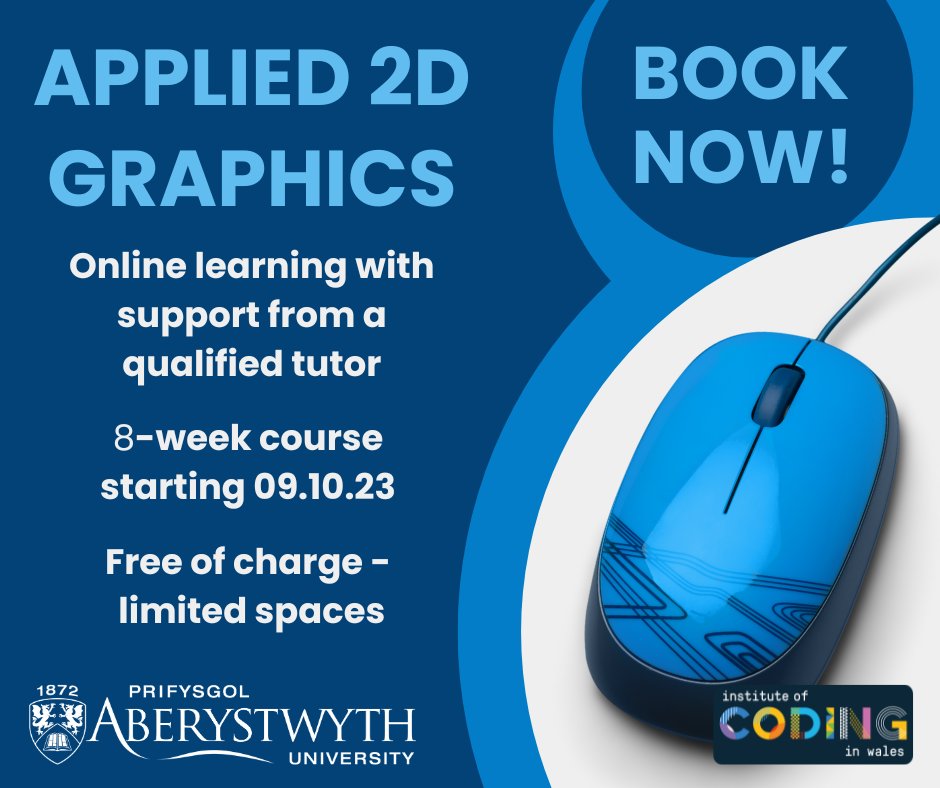 Advanced Media Production Cynhyrchu Cyfryngau Uwch (@ccuampaber) on Twitter photo 📢FREE accredited short modules with <a href="/AberCompSci/">Aber Uni Comp. Sci.</a> Available now 📢
🖥 Programming
🖱 2D & 3D Graphics
💻 Extended Reality
Starting September/October
Limited places so BOOK NOW
💻 l.facebook.com/l.php?u=https%…
#instituteofcodinginwales <a href="/LionsPaws/">Dr Helen Miles</a> 📢FREE accredited short modules with <a href="/AberCompSci/">Aber Uni Comp. Sci.</a> Available now 📢
🖥 Programming
🖱 2D & 3D Graphics
💻 Extended Reality
Starting September/October
Limited places so BOOK NOW
💻 l.facebook.com/l.php?u=https%…
#instituteofcodinginwales <a href="/LionsPaws/">Dr Helen Miles</a>
