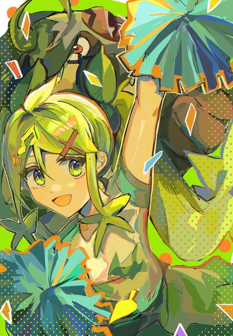 くさ #ポケミク  #初音ミク 