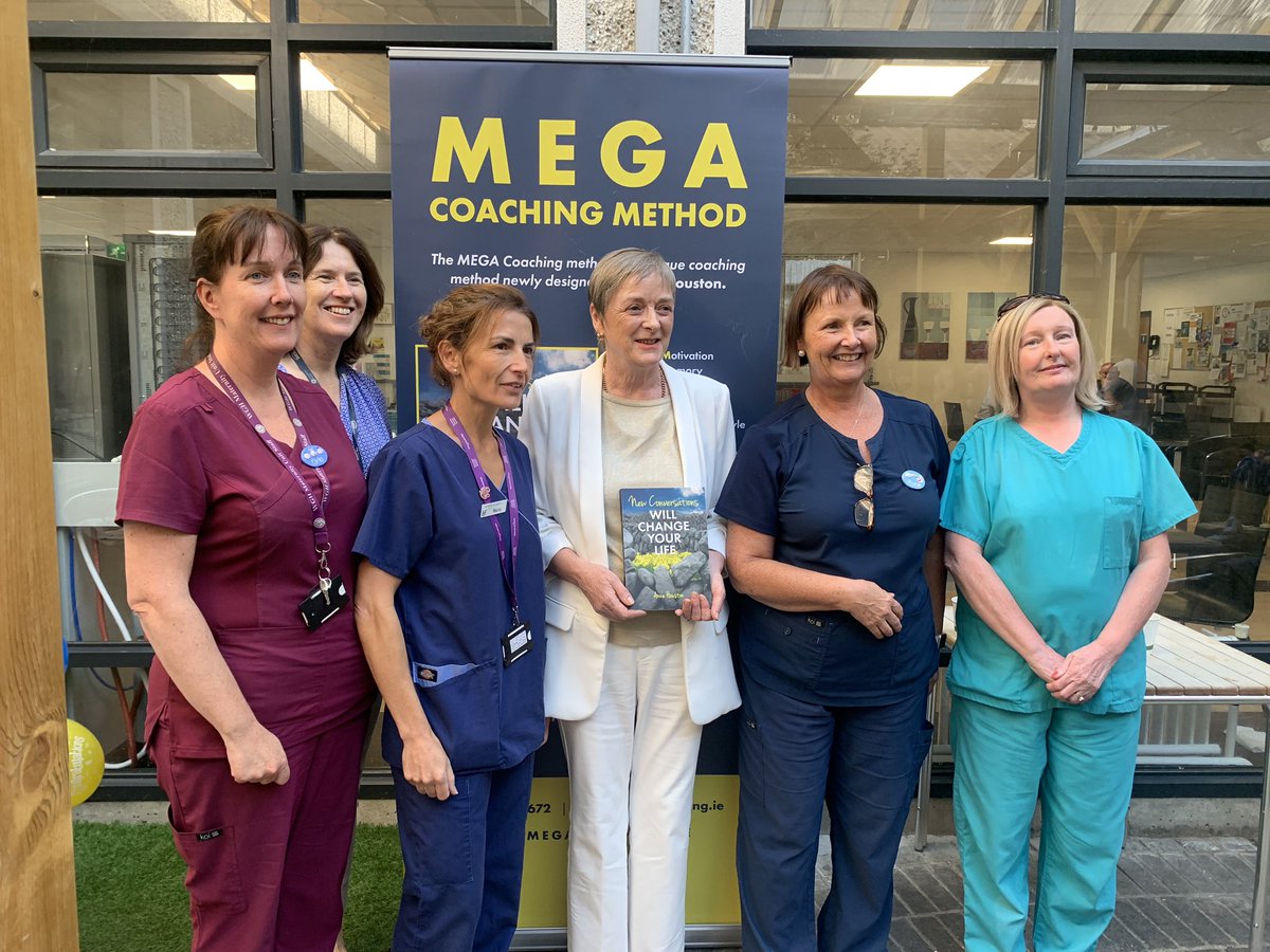 Our wonderful colleague Anne Houston at her book launch yesterday: ‘New Conversations..Will change your life’ This book offers simple, relatable and practical steps that give you tools to self-care and self-manage’ , best of luck with it Anne