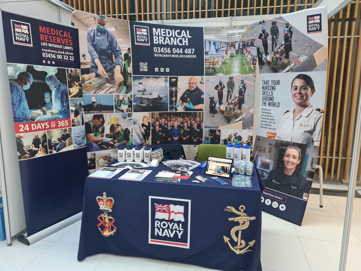 all ready at @BACCNUK Nottingham. Come and talk to us to find out about Critcal Care in the Royal Navy. @RoyalNavy @QARNNS @RNReserve @RNJobsUK