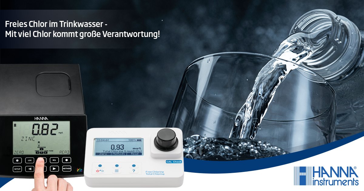 HannaInstAT's tweet photo. 💧 Freies Chlor im Trinkwasser - Mit viel Chlor kommt große Verantwortung!
Die Wasserdesinfektion ist ein entscheidender Schritt, um die Sicherheit und Sauberkeit des Trinkwassers zu gewährleisten. https://t.co/hLZmB7oWcF