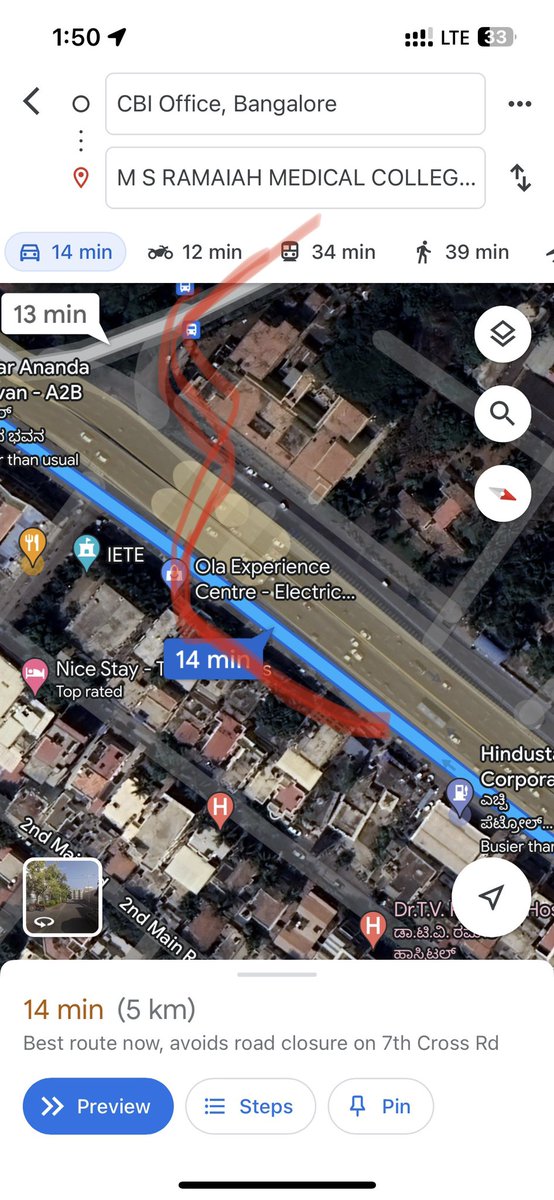 SurajR20's tweet photo. @blrcitytraffic @hebbaltrafficps The below flyover road towards sanjaynagar which we enter from CBI RTnagar opposite to HP petrol bunk has been closed today This caused more traffic towards Makri circle most imp that is the road to MS Ramaiah hospital can we know the reason https://t.co/uhR0t0P8rl