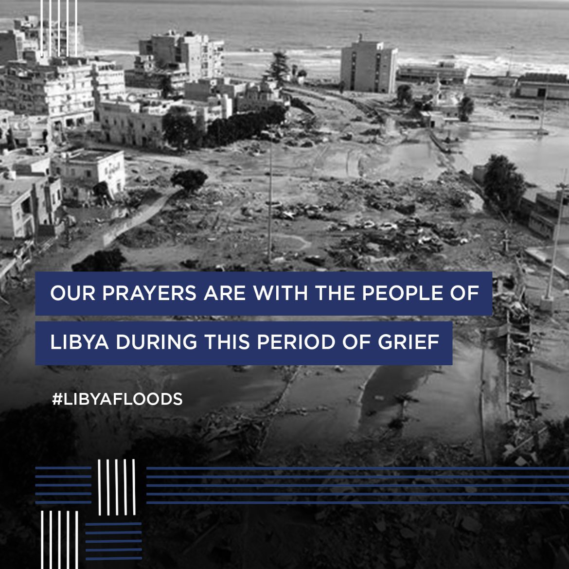 dihad's tweet photo. Libya is going through devastating times, We stand by all the impacted people for their loss and we pray for them during the hardships of the floods.
Β
#libyafloods #supportlibya #Libya #DIHAD #DIHADfoundation #humanitarian #aid #humanitarianaid https://t.co/HwNFzw52ev