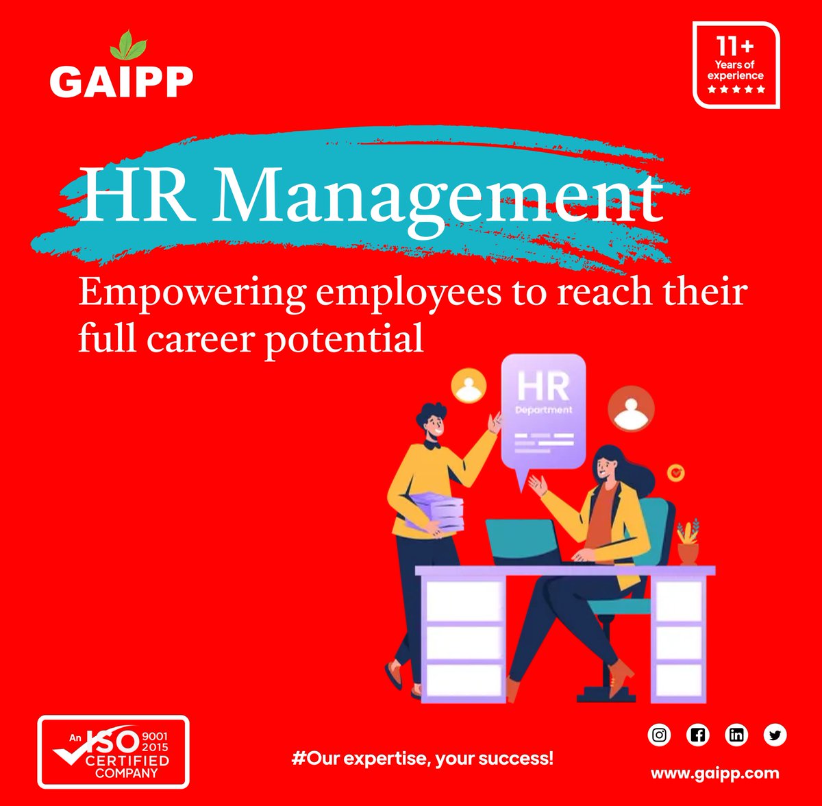 HR Management is the Key Role to Unlocking Limitless Career Horizons. 

#HRManagement #Gaipp #EmpowerEmployees #CareerPotential #UnleashSuccess #HRMastery #ElevateYourTeam