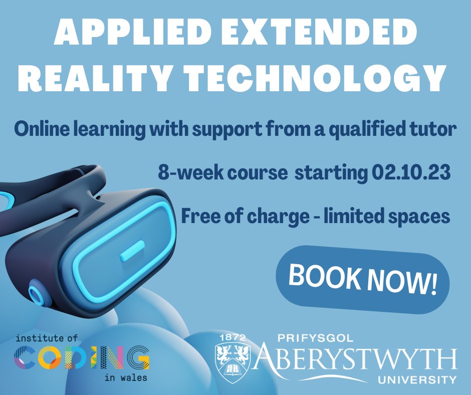 Advanced Media Production Cynhyrchu Cyfryngau Uwch (@ccuampaber) on Twitter photo 📢 FREE accredited short modules with <a href="/AberCompSci/">Aber Uni Comp. Sci.</a> Available now 📢
🖥 Programming
🖱 2D & 3D Graphics
💻 Extended Reality
Starting September/October
Limited places so BOOK NOW
💻 l.facebook.com/l.php?u=https%…
#instituteofcodinginwales <a href="/LionsPaws/">Dr Helen Miles</a> 📢 FREE accredited short modules with <a href="/AberCompSci/">Aber Uni Comp. Sci.</a> Available now 📢
🖥 Programming
🖱 2D & 3D Graphics
💻 Extended Reality
Starting September/October
Limited places so BOOK NOW
💻 l.facebook.com/l.php?u=https%…
#instituteofcodinginwales <a href="/LionsPaws/">Dr Helen Miles</a>