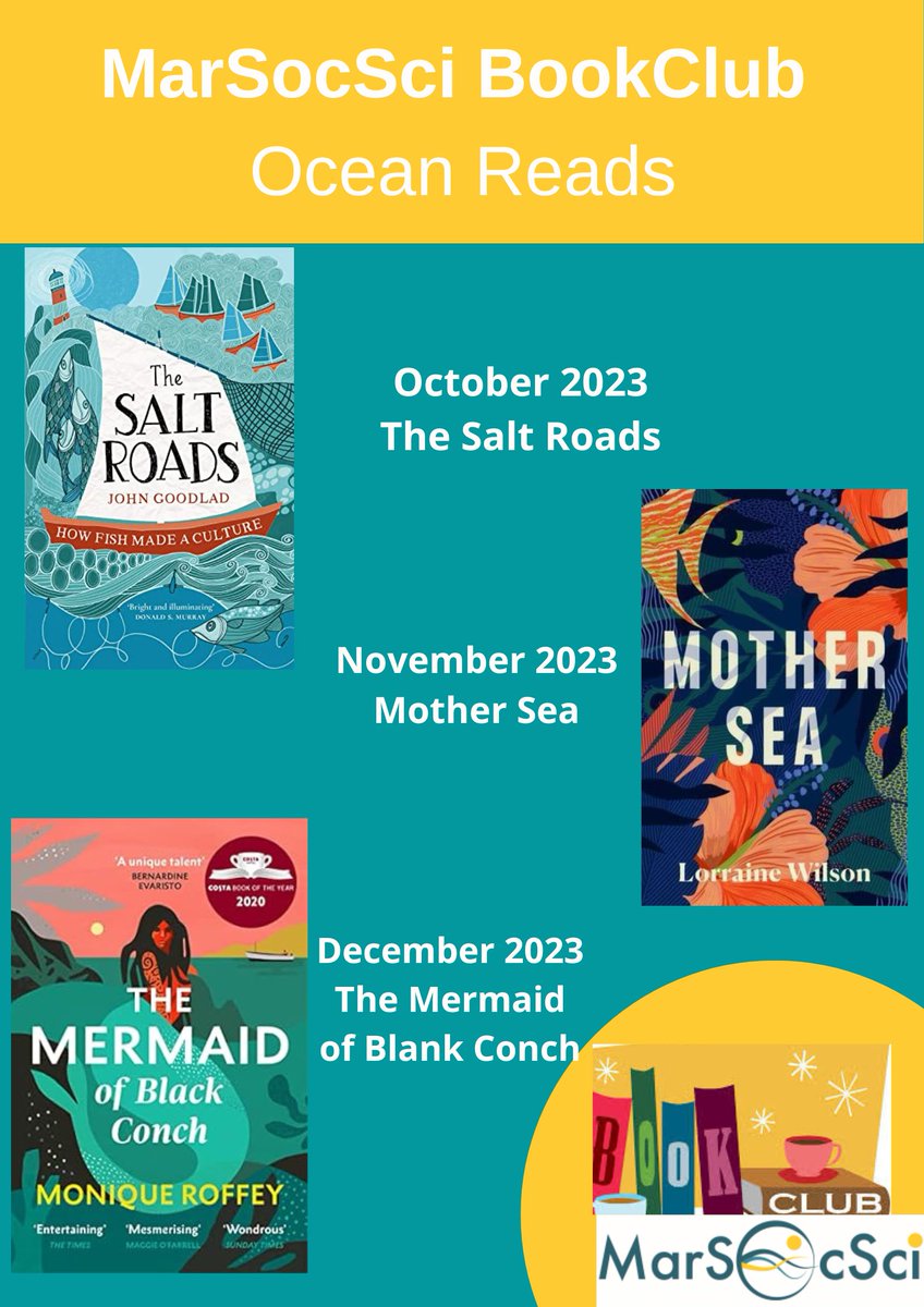 Are you following along with #MarSocSciBookClub?? Check out the #ocean reads for October to December #TeamMarSocSci #MarSocSci