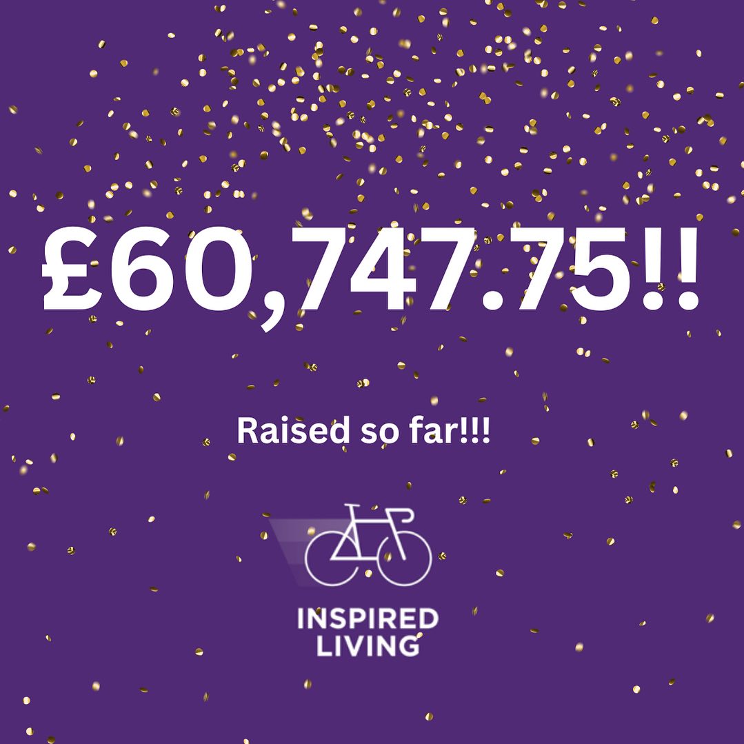 The wonderful charity Inspired Living has now raised over £60,000 for cancer research!!

Well done to all the team cycling from Rome to London. The support is getting them through 💜
We're proud to be one of the sponsors

#inspiredliving #charity #support #sponsor #supporters